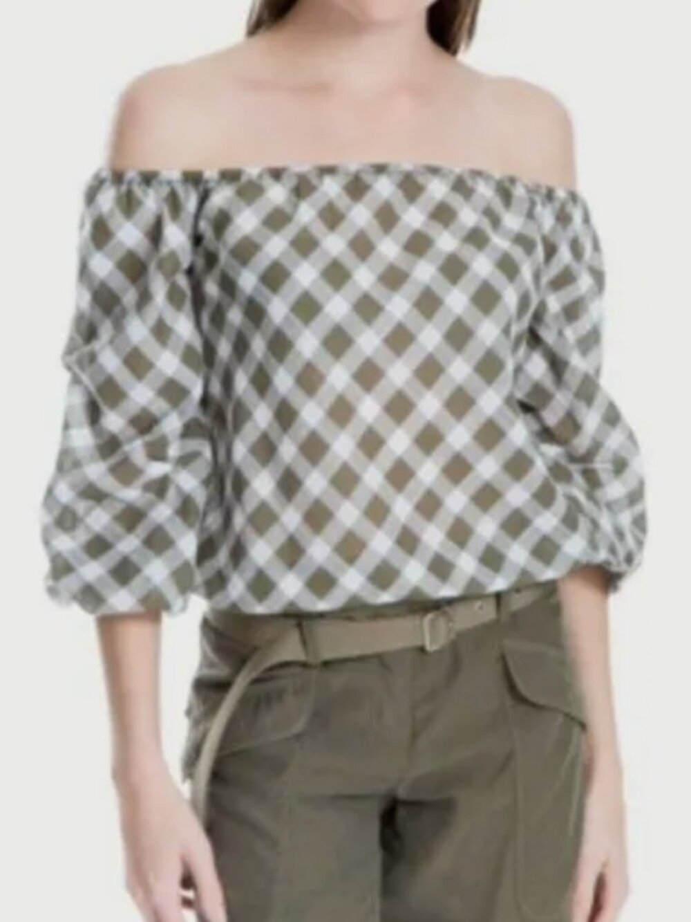 NWT Max Studio Gingham Top Top